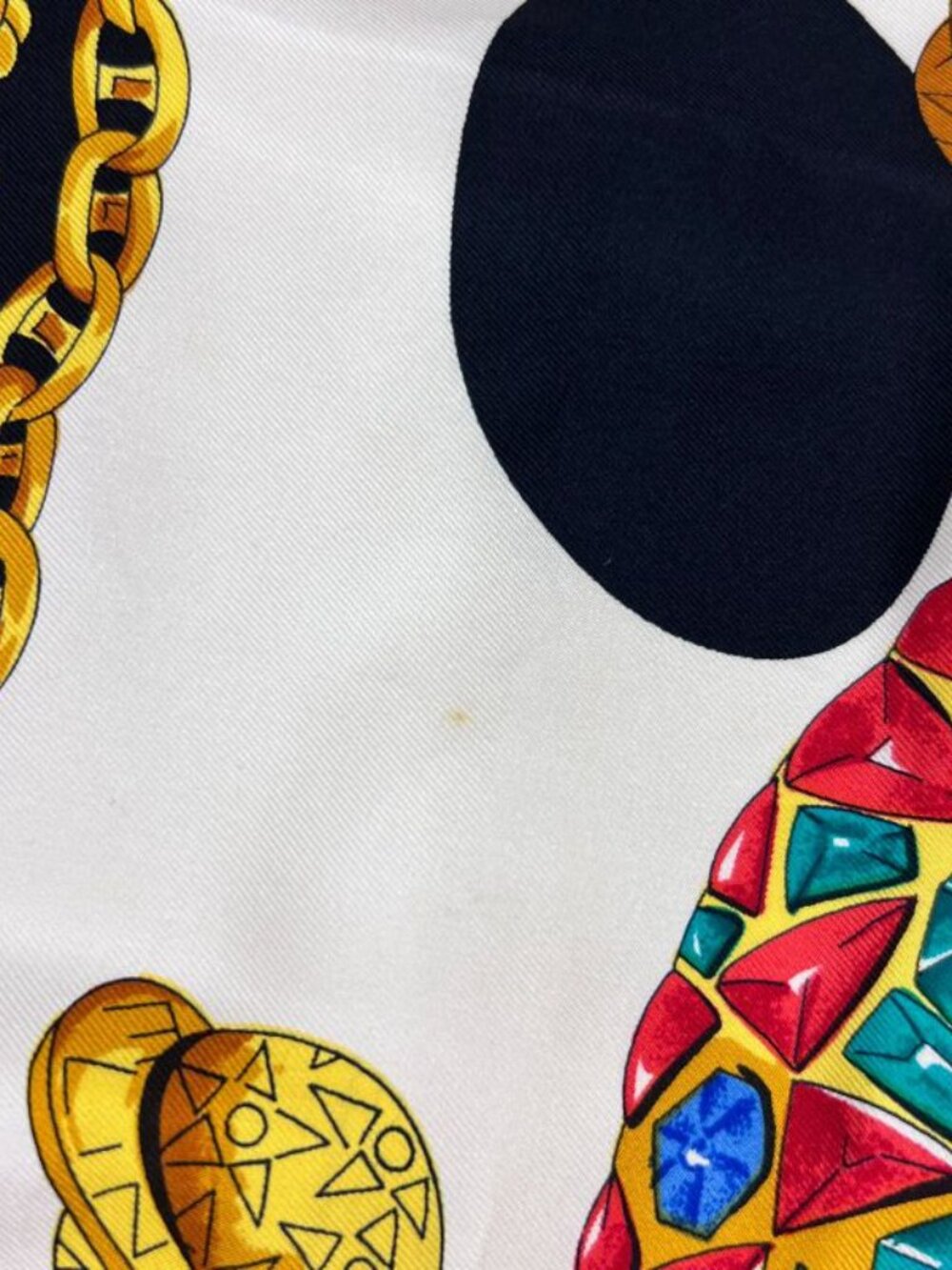 Celine Large Scarf Silk Multicolor Vintage - Picture 9 of 16